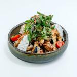 Салат из хрустящих баклажанов